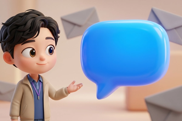 Hero banner illustration for "YC-Backed Chert Launches iMessage API for Business Communication"