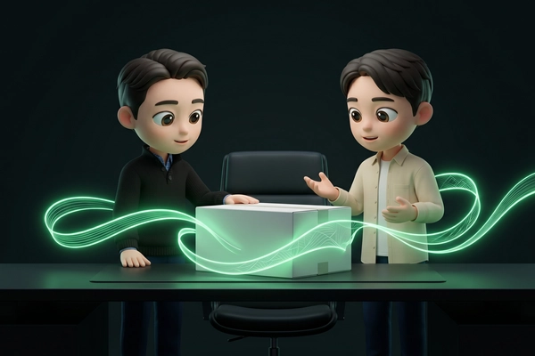 Hero banner illustration for "Light Anchor's AI Agents Run Five Consumer Brands Autonomously"
