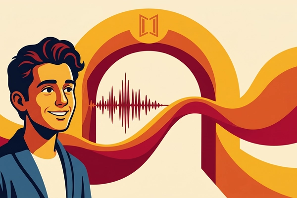 Hero banner illustration for "Rylo Raises $85M to Scale AI Communication Tools for Deaf Community"