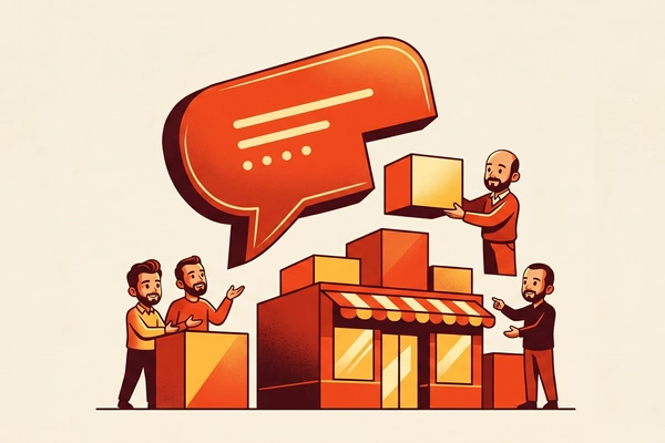 Hero banner illustration for "Promake Raises $4M Seed to Build Chat-First Platform for SMBs"