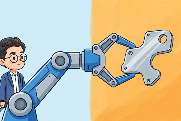 Hero banner illustration for "Vision Lab Raises $6M to Build Factory Data Layer for AI Robots"