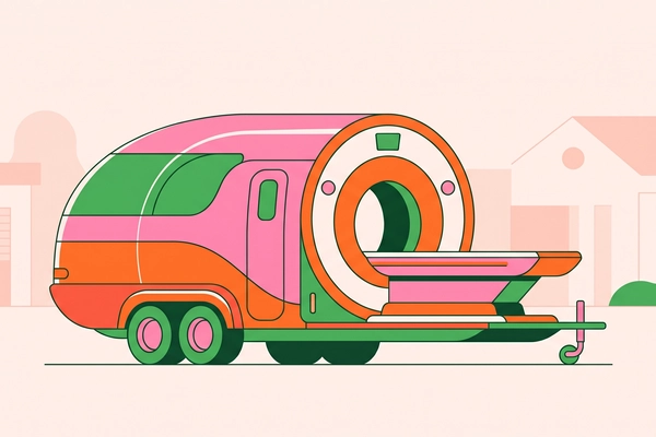 Hero banner illustration for "Gradient-Free MRI: How Adialante Plans to Democratize Cancer Screening"