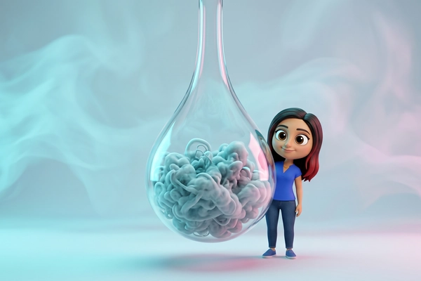 Hero banner illustration for "Foundation Models Come to Drug Manufacturing: AbInitio Bio's Echo"