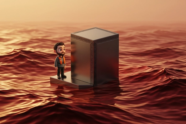 Hero banner illustration for "Peter Thiel Backs $140M Bet on Wave-Powered Ocean Data Centers"