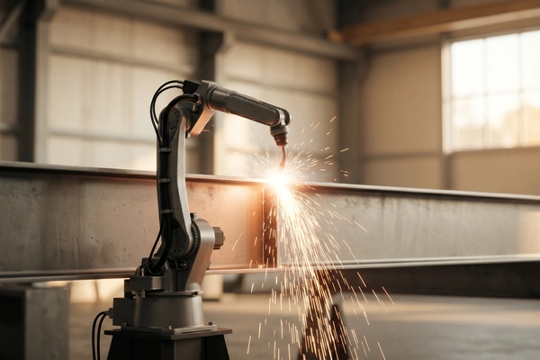 Hero banner illustration for "AI Tackles America's Welding Crisis: 320K Jobs, No One to Fill Them"