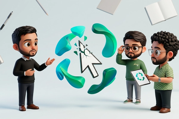 Hero banner illustration for "The End of the Single Cursor: How Agent-Native Workspaces Are Redefining Computing"