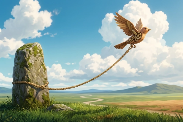 Hero banner illustration for "Thomas: Inside the First AI Founder Starting His Own Companies"