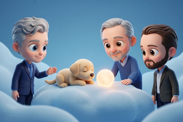 Hero banner illustration for "Tombot Raises $7M to Scale Robotic Therapy Dogs for Seniors"