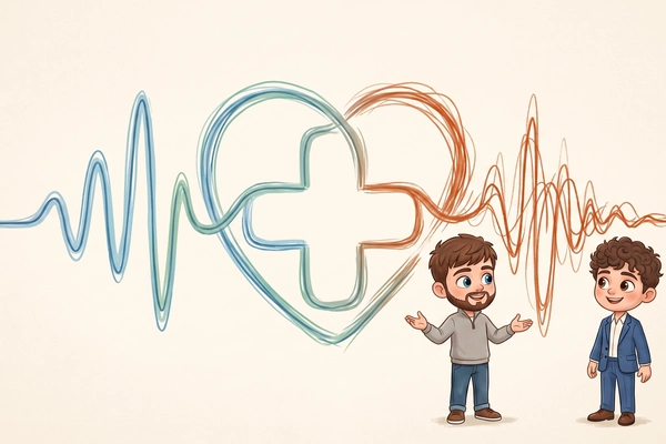 Hero banner illustration for "Juno's AI Health Assistant Reaches 125K Chronic Illness Patients in 8 Months"