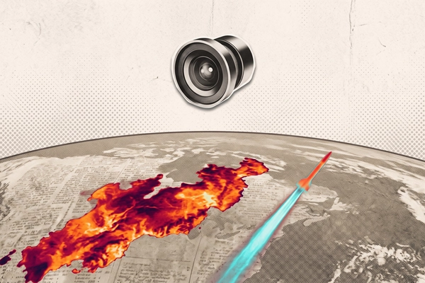 Hero banner illustration for "India's SatLeo Labs Develops Thermal Satellites for Dual Defense-Climate Use"