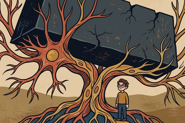 Hero banner illustration for "Living Neurons Are Learning to Compute: Inside Biological AI's Race"
