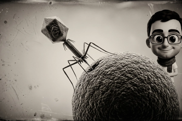 Hero banner illustration for "Telum Therapeutics Raises €18M Series A for AI-Driven Antibiotics"