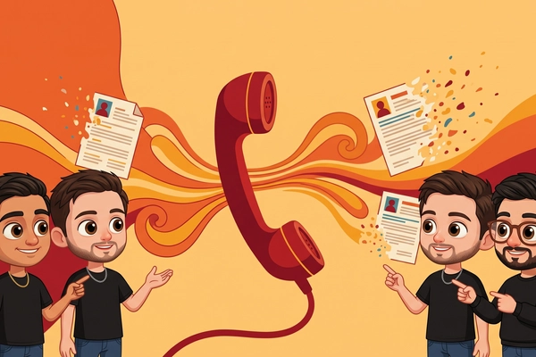 Hero banner illustration for "YC-Backed Talentpluto Launches Voice Agents to Replace Resumes"