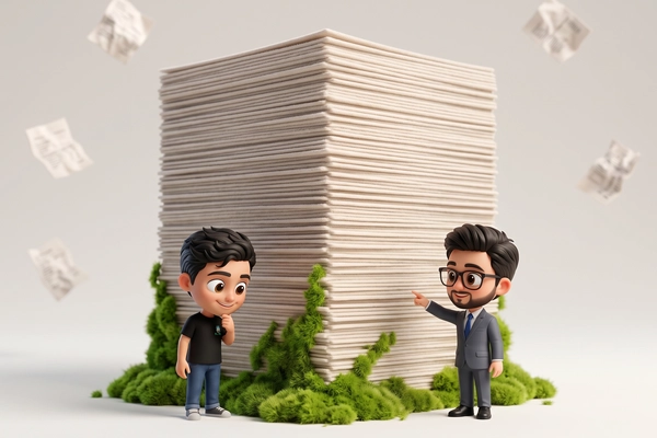 Hero banner illustration for "YC-Backed Levocred Launches AI Employee for Credit Team Automation"