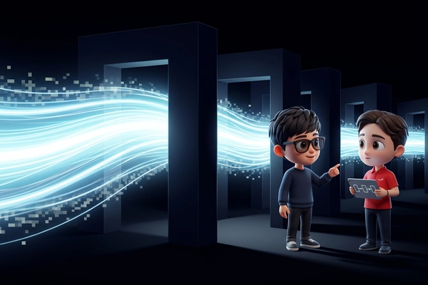 Hero banner illustration for "YC-Backed Dialogus Tackles Enterprise Voice AI Production Gap"