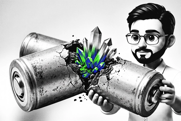 Hero banner illustration for "BatX Energies Raises $11M Series A for Battery Recycling Tech"