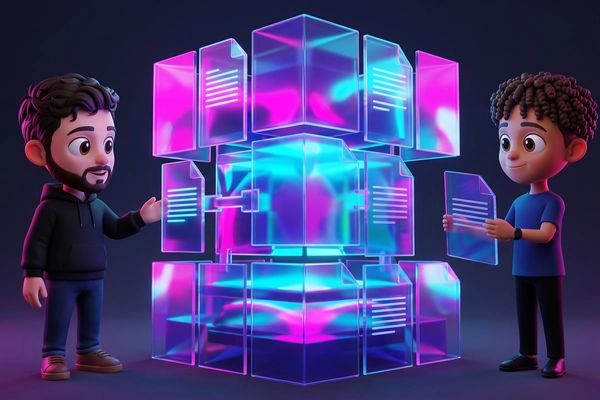 Hero banner illustration for "BidScript Raises $800K Pre-Seed for AI Proposal Knowledge Engine"