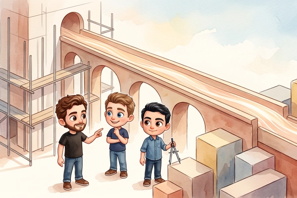Hero banner illustration for "Agave Raises $15M Series A to Automate Construction's Financial Chaos"