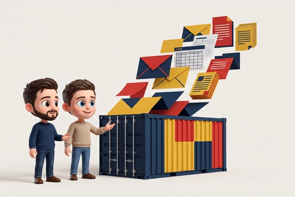 Hero banner illustration for "Nexcade Raises $6M to Deploy AI Agents for Freight Forwarders"