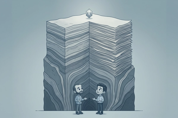 Hero banner illustration for "AI Startup Unlocks 90% of Materials Research Data Scientists Never Publish"