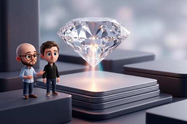Hero banner illustration for "QuantumDiamonds Raises €91M to Scale Quantum Chip Inspection Tech"