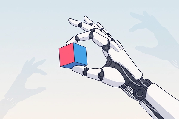 Hero banner illustration for "1X's NEO Hand Pushes Humanoid Robots Toward Commercial Viability"