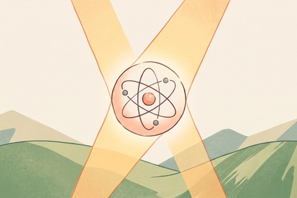 Hero banner illustration for "Oratomic Raises $300M Series A for Quantum Computing Breakthrough"