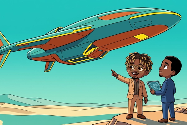 Hero banner illustration for "Terra Industries Raises $34M to Build Africa's Defense Tech Future"