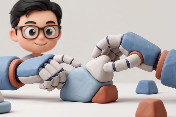 Hero banner illustration for "Holiday Robotics Lands Record $105M Series A for Dexterous Humanoids"
