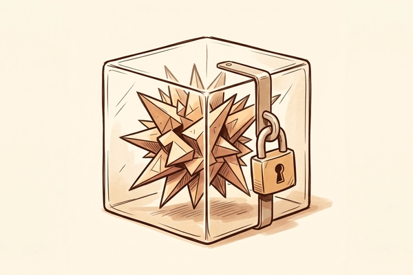 Hero banner illustration for "Clawk Launches Open-Source VMs to Sandbox AI Coding Agents"