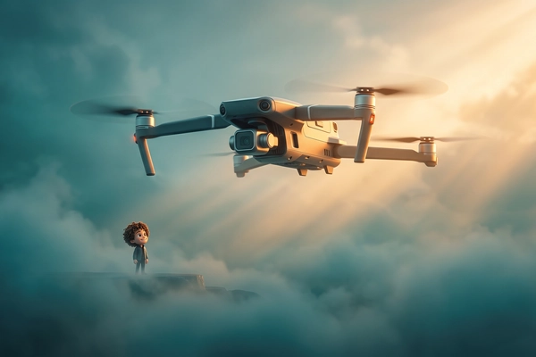 Hero banner illustration for "BRINC Drones Raises $125M Led by Motorola for 911 Response Systems"