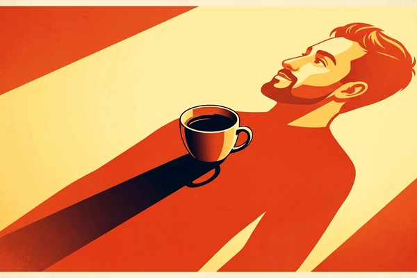 Hero banner illustration for "How Reformed Coffee Hit $70M Revenue With Just 14 People"