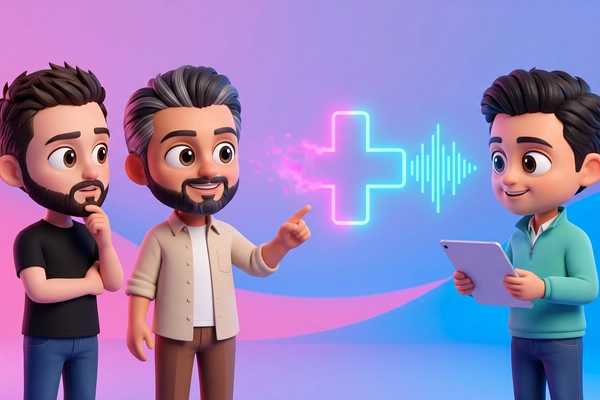 Hero banner illustration for "Kin Raises $9M for AI That Helps Patients Remember Doctor Visits"