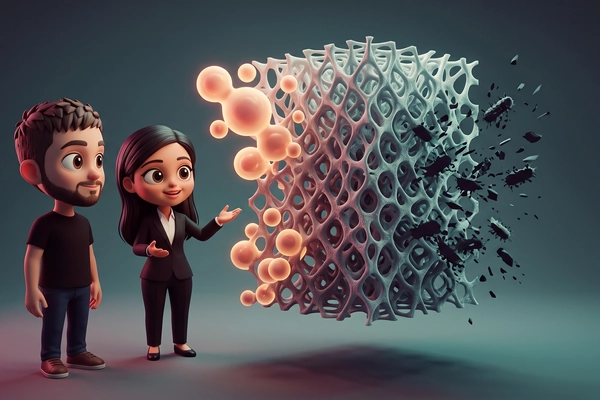 Hero banner illustration for "Auxilium Health Raises $3.4M Seed for Antibiotic-Free Wound Tech"