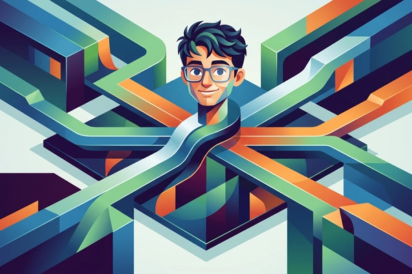 Hero banner illustration for "Tsenta Launches AI Job Bot Across 8 Platforms, from iMessage to Chrome"