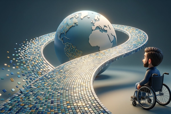 Hero banner illustration for "Wheel the World's Path from $2M Seed to Accessible Travel Platform"