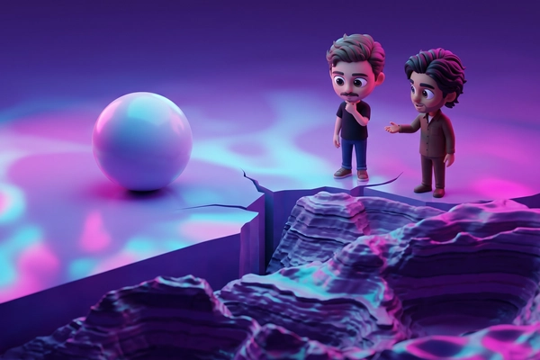 Hero banner illustration for "Why AI Agents Fail at Work: The Race to Build Real Workflow Data"