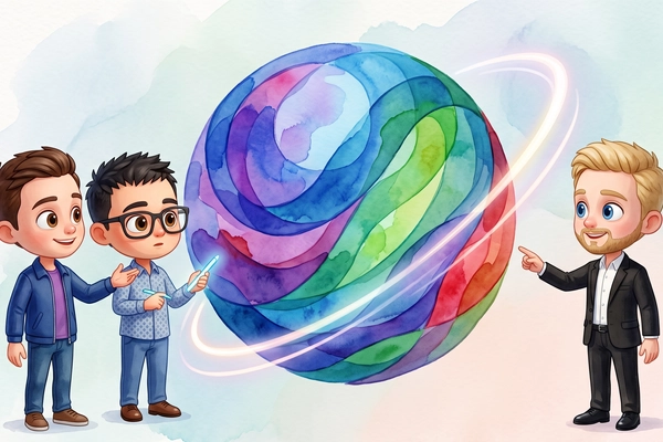Hero banner illustration for "3VC Backs Ahead Health as European Preventive Screening Race Heats Up"