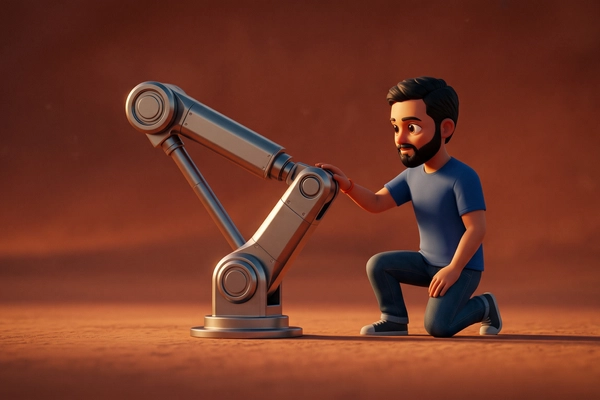 Hero banner illustration for "India's Physical AI Revolution: Robotics Startups Raise $55M in 2026"