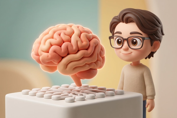 Hero banner illustration for "Brain Cells as AI Chips: The Race to Build Biological Computers"