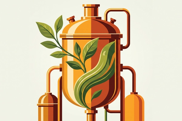 Hero banner illustration for "From Lab to Production: Bioplastic Startup Scales After Decade of R&D"