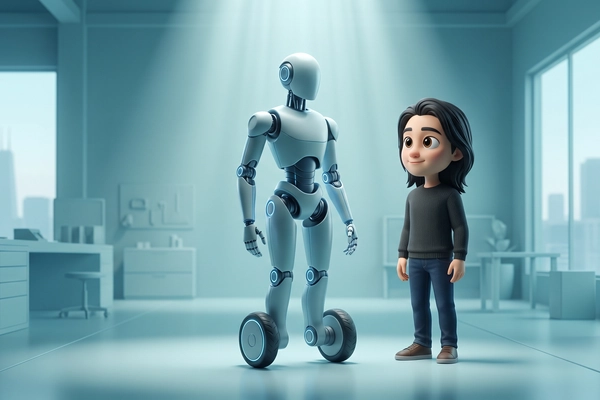Hero banner illustration for "How a 4-Person YC Startup Is Building $2K Humanoid Robots in San Francisco"