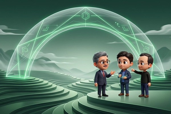 Hero banner illustration for "Bessemer Backs InRisk Labs' AI-Powered Reinsurance Platform"