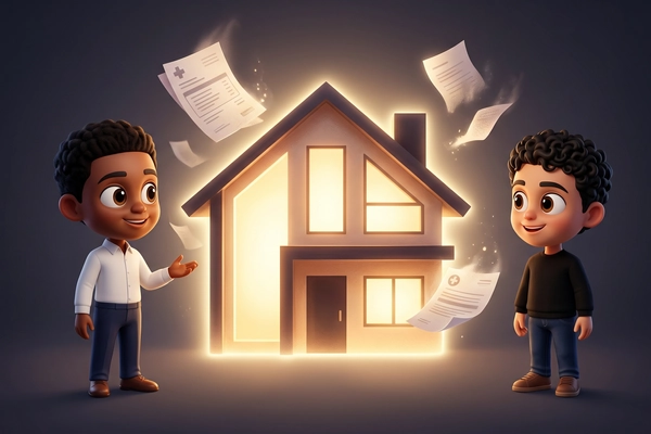 Hero banner illustration for "YC-Backed Cova Launches AI-Native Home Care Agency in Michigan"