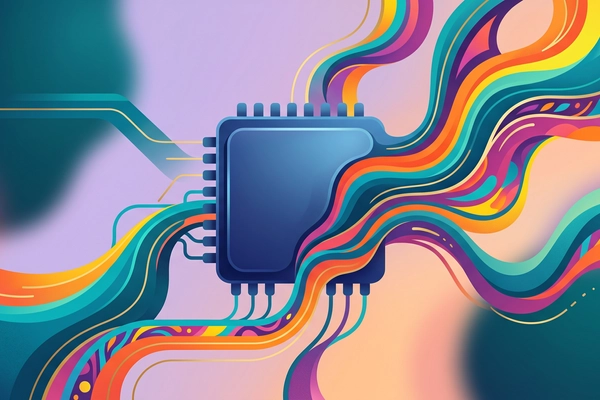 Hero banner illustration for "YC-Backed Baud Labs Claims Chip Breakthrough for AI Training"