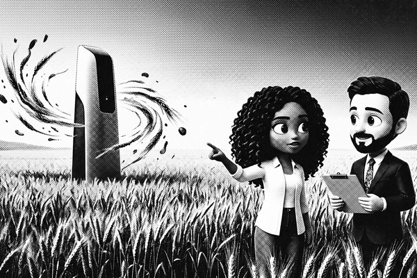 Hero banner illustration for "BioScout's AI Disease Sensors Draw Strategic AgTech Investors"