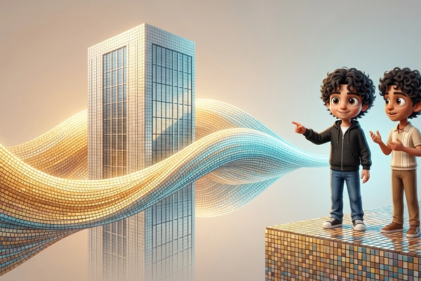 Hero banner illustration for "YC-Backed Edviro Launches AI 'World Models' to Cut Building Energy Waste"