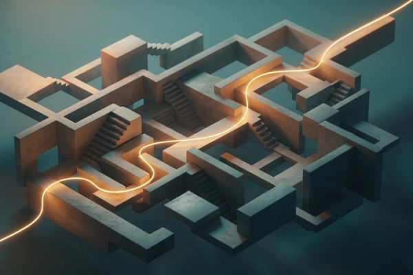 Hero banner illustration for "The Race to Navigate Complex Medical Cases: New Tools Emerge"
