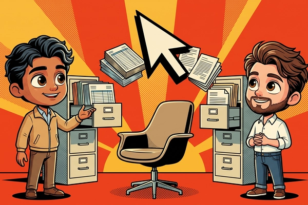 Hero banner illustration for "Zomma launches AI agents to automate finance back offices"