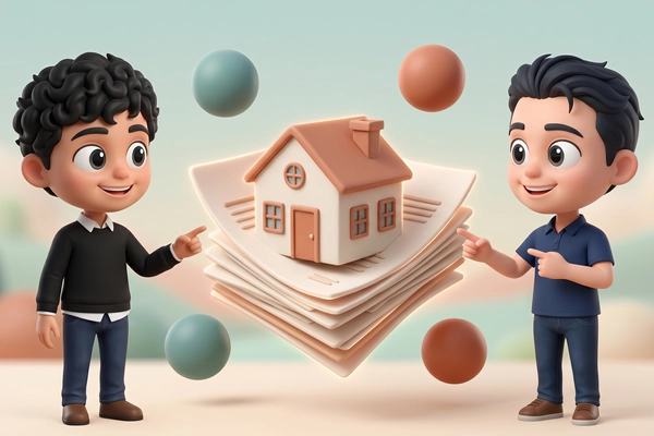 Hero banner illustration for "RealPact launches AI agents to automate real estate deals"